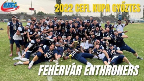 CEFL Cup győztes a Fehérvár Enthroners csapat - idén minden megnyertek